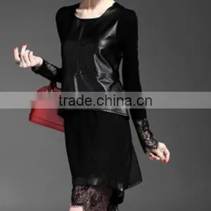 Latest Long Design Ladies Fashion a Line Skirt/Neck Waist Zipper Skirt thumbnail-2