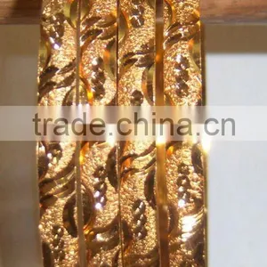 Gold Plated BANGLE Bracelet thumbnail-1