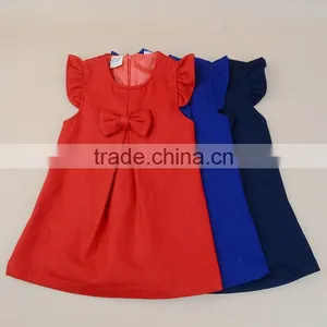 R&H Cotton Summer Pure Color Children Dress thumbnail-1