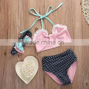 Summer Beachwear Girls Bikini Kids Beach Wear 2 Piece Suit thumbnail-1