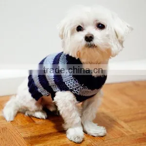 High Quality Cheap Turn Down Collar Handmade Dog Clothes Sweater thumbnail-5