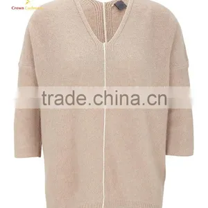 Custom Design Cashmere Ladies Sweaters Online Women Knitwear thumbnail-3