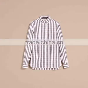 Graceful Euro Style Stripped Casual Custom Cotton Shirt for Handsome Men thumbnail-3
