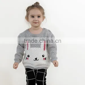 S17694A Cute Children Pullover Sweater With Embroidery Pattern thumbnail-1