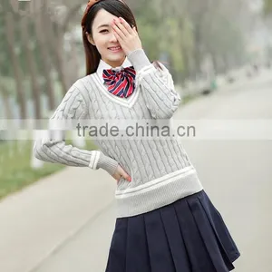 Own Brand Junior and Senior Girls High School Uniforms Suit Vest Shirt School Uniforms thumbnail-3