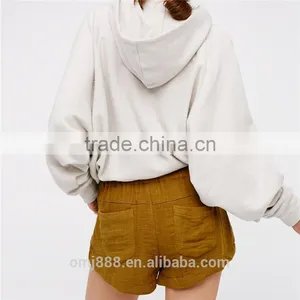 2017 Hot Sale Hot Sexy Embroidery Cotton Linen Shorts thumbnail-3