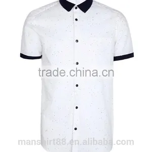 2017 New Design Custom Slim Fit Short Sleeve Shirts thumbnail-3