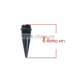 18mm Acrylic Ear Stretcher Expander Tapers Black Ear Expander Ear Tapers thumbnail-2