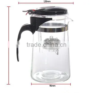 High Quality Hot Sale 750ml Heat Resistant Tea Pot Chinese Teaset Glass Teapot -10 Convenient Office Tea Set thumbnail-6