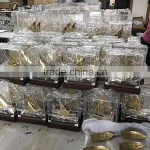 2017 NEW Style High Quality Beautiful Real Gold Plated Dhow With Bahrain Gift thumbnail-3