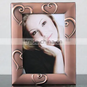 Factory Best Selling New Style Love Heart Photo Frame for Coppery Plated Photo Frame KJJ-2 thumbnail-2