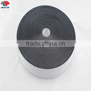 Black 2 in 1 Hook and Loop , White Adhesive Backed Hook & Loop Fastener Tape thumbnail-2