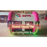 Battery Kiddie Operated Happy 360 Degree Rotating Car for Supermarket thumbnail-1
