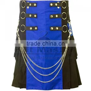 Fashion Tactical Hybrid Kilt Blue And Black thumbnail-1