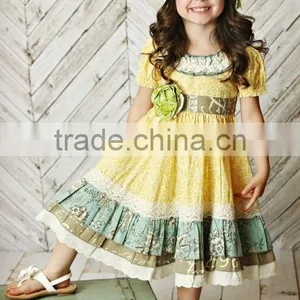 2017 Mustard Pie Remake Girls Dress Summer Kids Clothing thumbnail-1