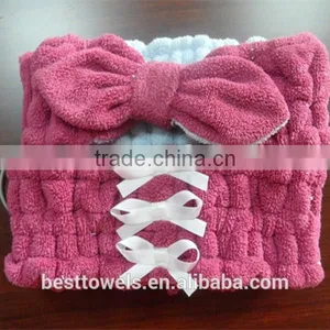 Wholesale Custom Ladies Bath Big Bow Lovely Head Hair Band thumbnail-1