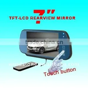 Car Reversing Mirror Auto Parking Sensors With Multimedia Player MP5 Rador Detector thumbnail-1
