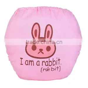 Lovely Lion Pattern and Wried Printed Soft Training Pants Baby Cloth Diaper thumbnail-4