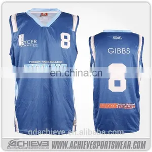 Custom 100% Cotton Basketball Jerseys, Reversible Basketball Uniform Set thumbnail-3