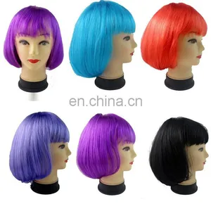 Purple Cosplay Cheap Bob Short Wigs FGW-0061 thumbnail-3