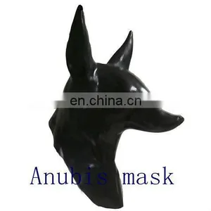 Realistic Animal Head Mask Latex Anubis for Adult Halloween Party Dress Up thumbnail-2
