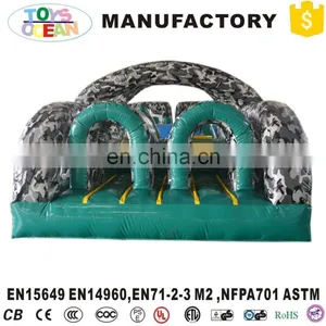 Funny Inflatable Camouflage Obstacle For Boys Playground Toys On Sale thumbnail-3