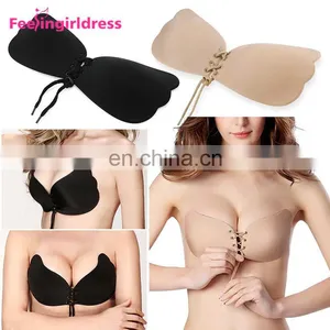 Latest Design Women Self Adhesive Seamless Backless Sexy Strapless Bra thumbnail-6