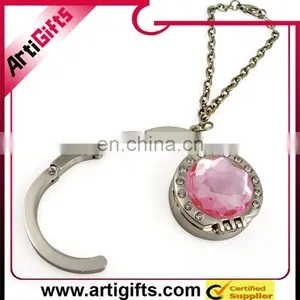 Compact Mirror Foldable Purse Hanger With Chain thumbnail-1
