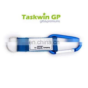 High Quality Short Lanyard Design Carabiner Keychain, Polyester Lanyard Keyring With Carabiner and Keyring thumbnail-1