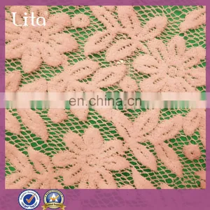 100%polyester Material 58/60"width Lace Fabric thumbnail-5