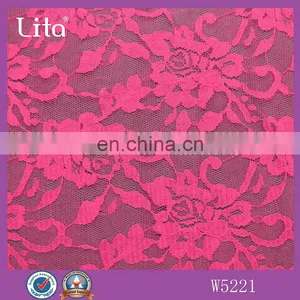 100% Nylon Floral Lace Fabric Clothing Material thumbnail-2