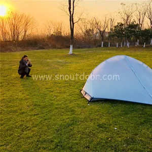 1 Man Tent ZP015 White Backpacking Double Layer Aluminium Tents thumbnail-2