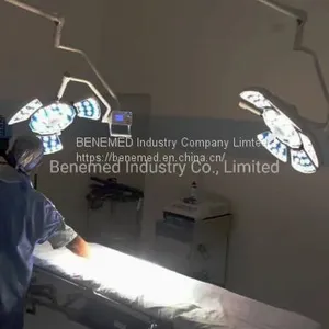 Ceiling Mounted Shadowless LED Surgical Lamp Double Dome V6+6 thumbnail-3