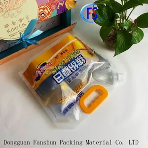 2.5L Food-grade Beer Bag Juice Drink Transparent Suction Mouth Bag Drink Self-packaging Bag thumbnail-4