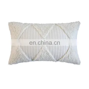 Wholesale Home Decoration Machine Woven Custom Tufted Pillow Cover Luxury White Throw Sofa Cushion Cover thumbnail-6