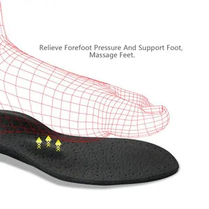 EVA Orthotic Insole Foot Arch Support Orthopedic Correct Flat Feet PU Leather Insert Sole for Shoes thumbnail-5