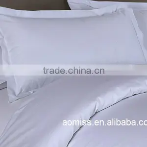 100% Egyption Cotton Plain White Hotel Bed Sheets thumbnail-5