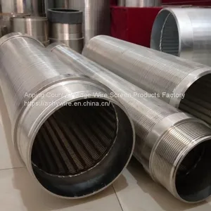 Wedge Wire Wrap Well Screen , Dewatering Well Screen Pipe, Sand Control Well Screen Tube thumbnail-1