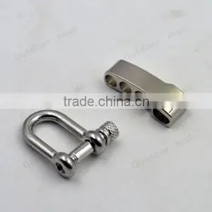 2 Pcs Alloy Adjustable Paracord Buckle U-shaped Survival Shackle thumbnail-1