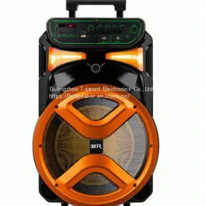 Colorful Checp LED Light Plastic Portable Speaker 12 Inch thumbnail-1