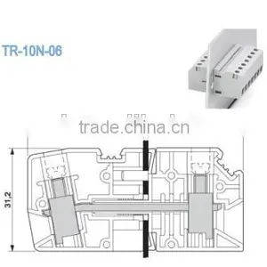 Termin Block 30.0mm Single Deck Feed-Through Terminal Block Connector 600V thumbnail-2