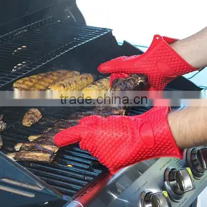 Silicone Heat-resistant Grilling Oven Baking Gloves thumbnail-5