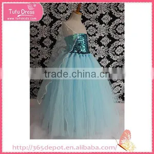Children Elsa Dress Fabric for Party for 1-9 Years thumbnail-1