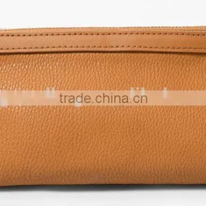 Pebbled Leather Cosmetic Bag With Wristlet Makeup Case Pouch Multiple Clutch Purse for Ladies thumbnail-5