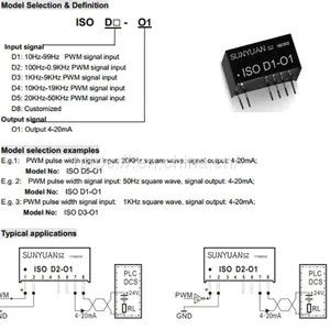 Passive Two Wire PWM Signal to 4-20mA Signal Converters thumbnail-5