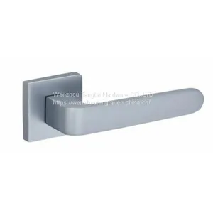 Internal External Aluminum Door Handle for European Wooden Door Mortise Lock Hardware thumbnail-1