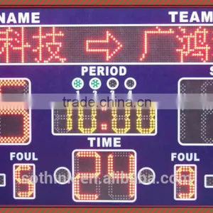 Hot Sell Customer Design Portable Basketball Rental LED Scoreboard thumbnail-1
