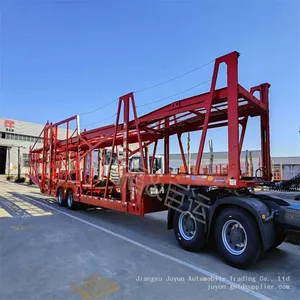 Six Vehicles Transport Semi-trailers, Small Cage Trucks Transport Semi-trailers thumbnail-3