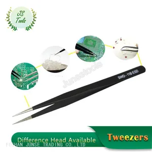 Tweezers Point-Tip Precision Tweezers Perfectly Aligned Hand Filed thumbnail-1