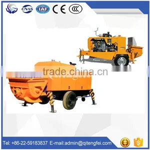 China Small Size Aggregate Output 20m3 per Hour Concrete Pump Manufacturer thumbnail-1